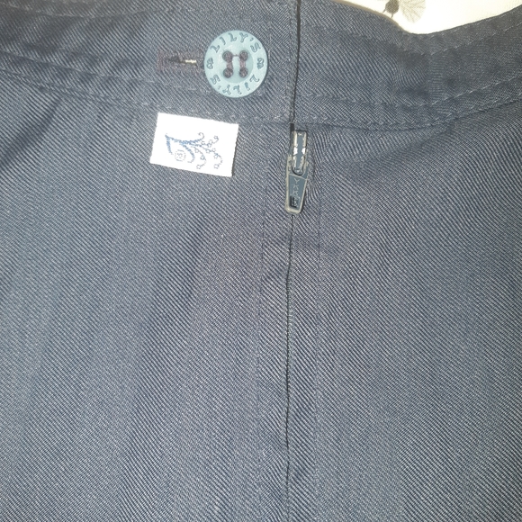 Lily's of Beverly Hills Navy Blue Pleated Skirt - Picture 6 of 7